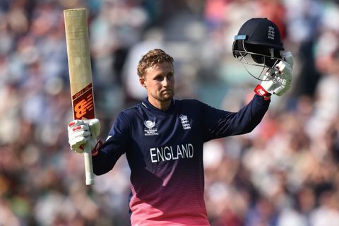 England's Joe Root celebrates reaching his century