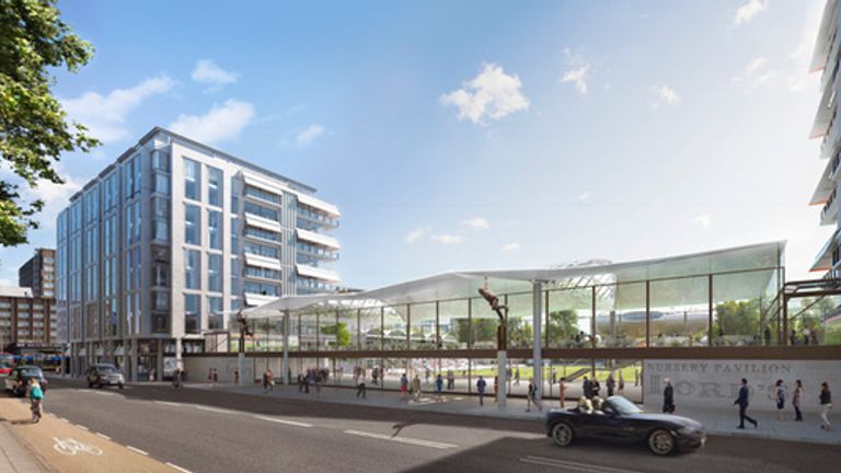 An artist’s impression of how Lord’s would look under plans drawn up by David Morley Architects for the Rifkind proposal
