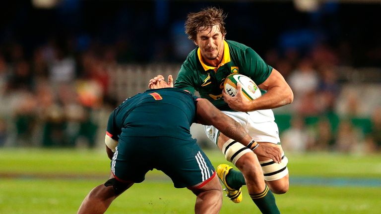Second-row Etzebeth captained the side for the first time after Warren Whiteley's injury withdrawal  