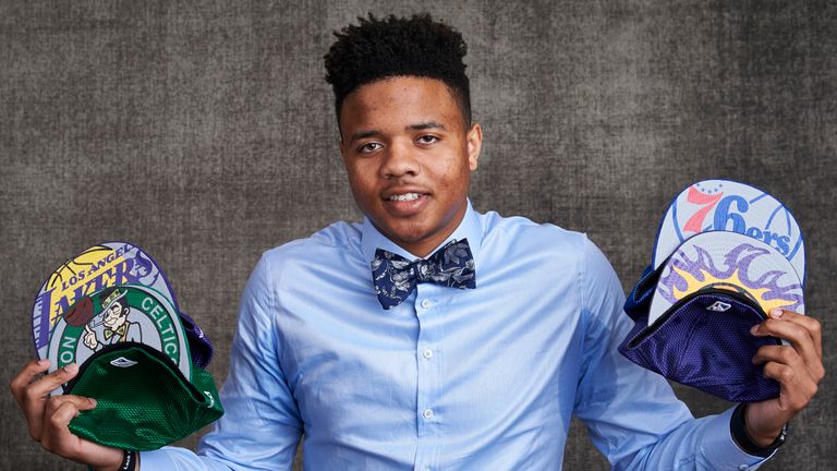 Markelle Fultz was selected first overall by the Philadelphia 76ers