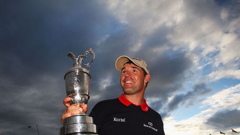 The Open At Carnoustie Padraig Harrington Pips Sergio - 