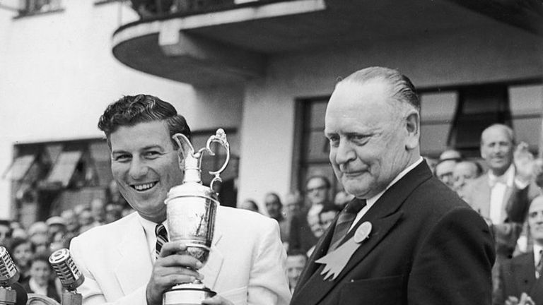 Peter Thomson won the first of his Open titles in 1954