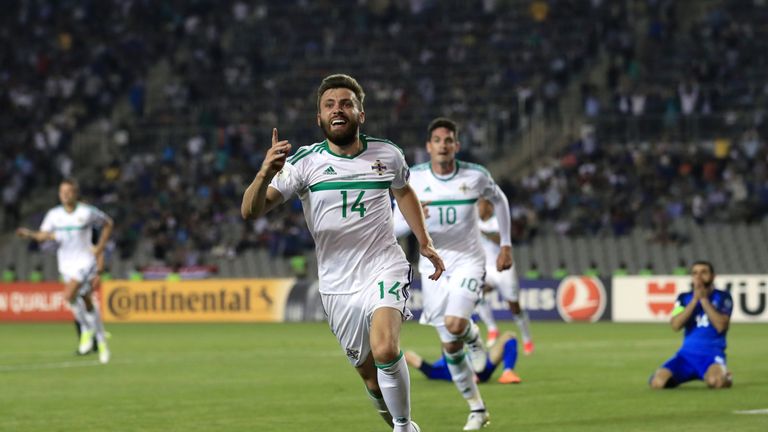 Stuart Dallas scored a late winner for Northern Ireland