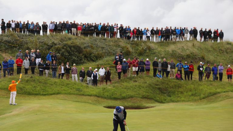 The fans were out in force to watch Beef in action at Royal Birkdale