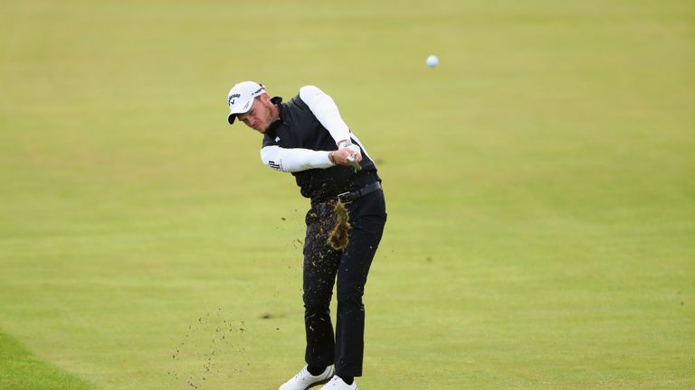 Danny Willett was partnered by marker Nick Jennings during the final round of The Open