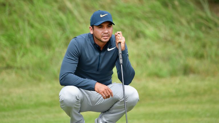 Jason Day made three birdies on his front nine in carding a five-under 65