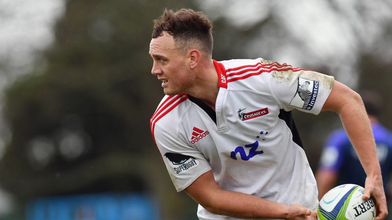 Israel Dagg in action for the Crusaders as he prepares to face the Chiefs