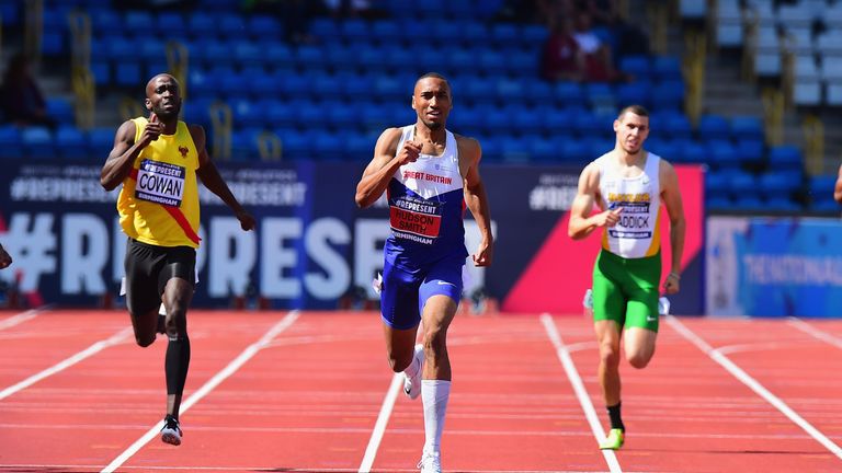 Matthew Hudson-Smith recorded a season's best 44.99s as he won the men's 400m title