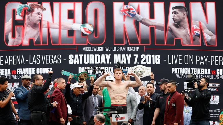 A Las Vegas weigh-in has become a typically extravagant occasion