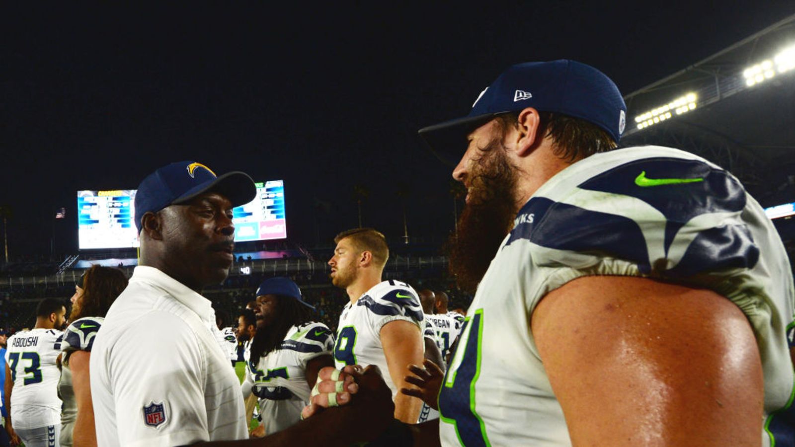 Seahawks win 48-17 in Chargers' debut game at StubHub Center