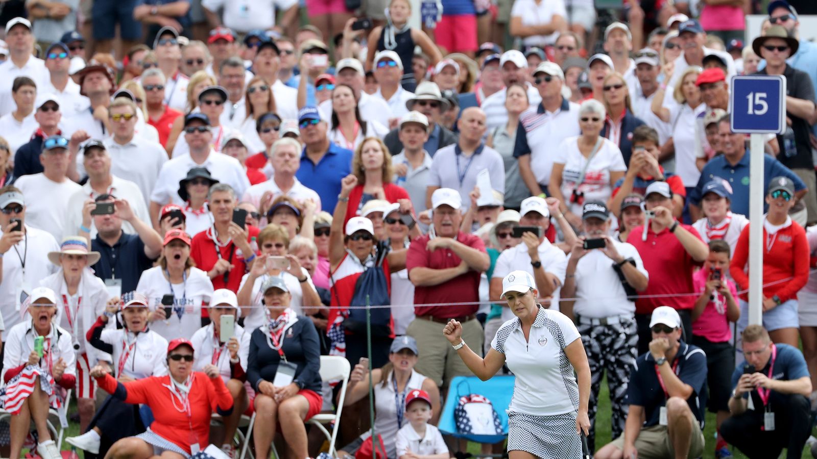 Solheim Cup Dominant USA open up fivepoint lead on day two Golf