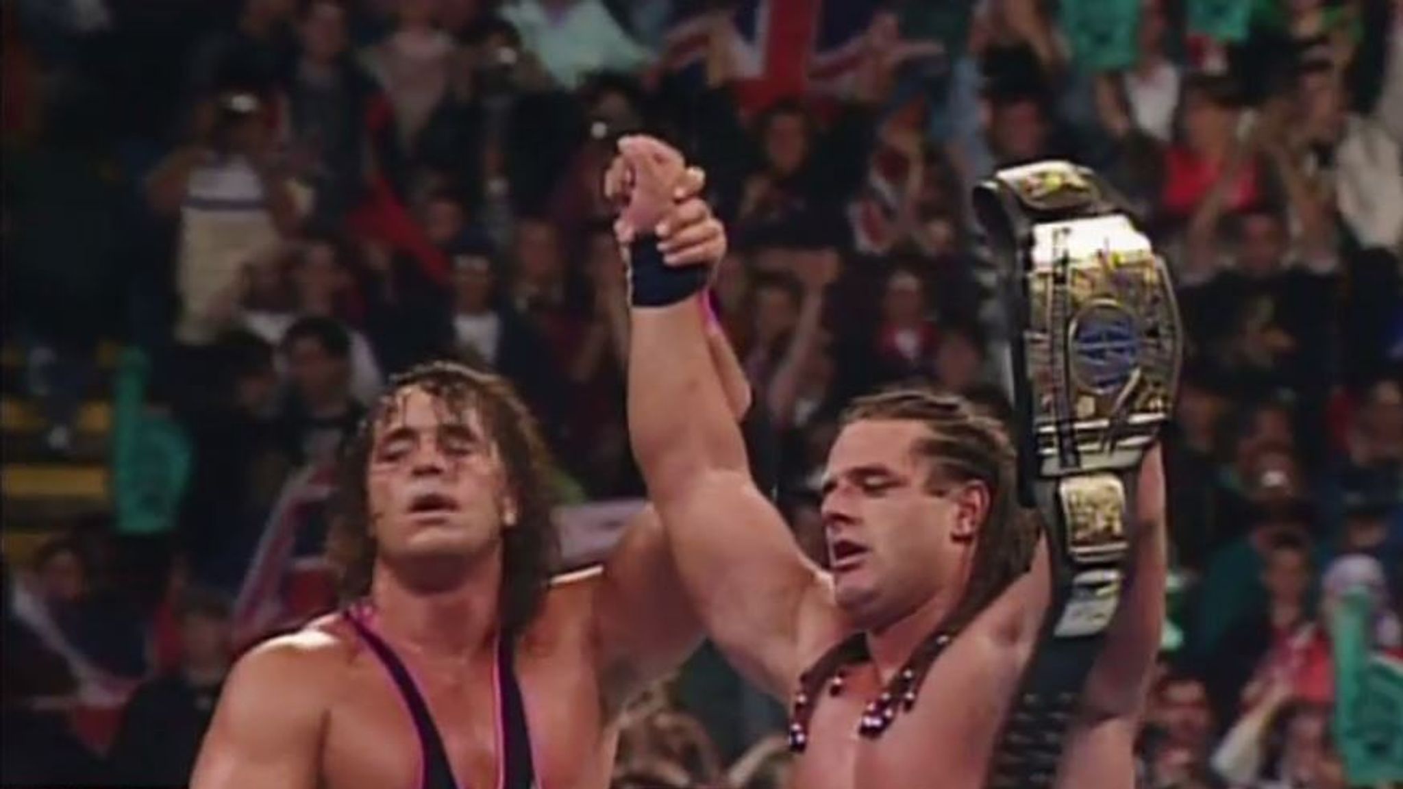 WATCH: British Bulldog v Bret Hart at SummerSlam '92 at Wembley | WWE News | Sky Sports