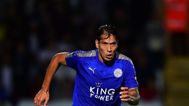 Leonardo Ulloa featured for Leicester in the Checkatrade Trophy