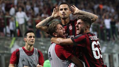 Suso scored the winning goal for AC Milan on Sunday