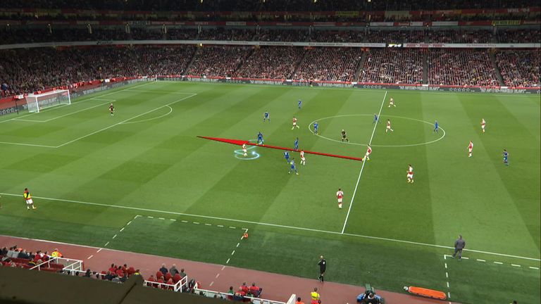One of the passes that Granit Xhaka ignored to Lacazette against Leicester