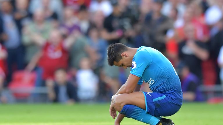 Alexis Sanchez has thrown the towel in recently, according to Gary Neville