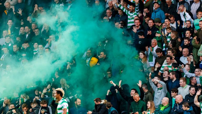 The Celtic supporters were in good voice in Maryhill
