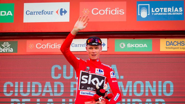 Chris Froome is closing on Vuelta a Espana glory