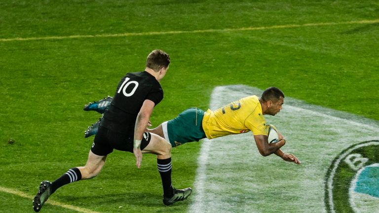 Australia did respond with four tries of their own in the second half, with Kurtley Beale among the scorers