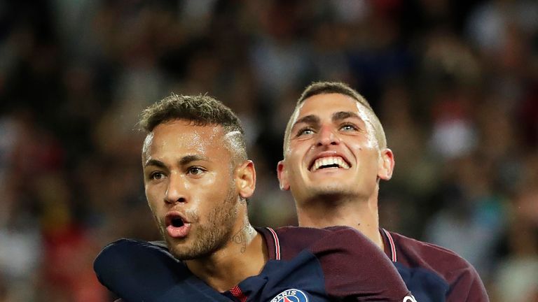 Neymar joined PSG in a world-record £200m deal in the summer