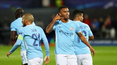 Gabriel Jesus and Sergio Aguero were both on target against Feyenoord