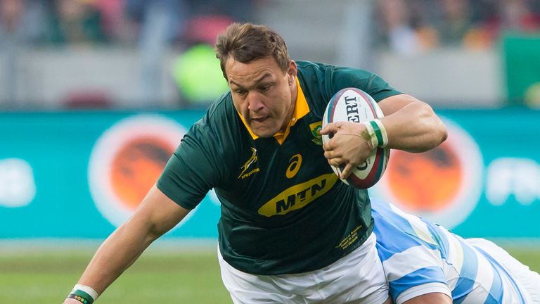 The absence of Coenie Oosthuizen for the Boks due to a broken arm is a huge loss 