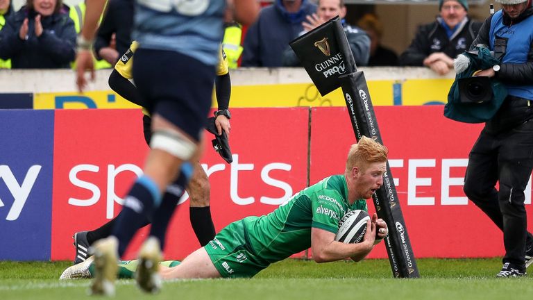 Connacht led twice after tries from Darragh Leader (pictured) and Shane Delahunt 