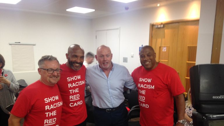 SRtRC chief exec Ged Grebby is joined by Curtis Fleming, Perry Groves and John Barnes at the event launch
