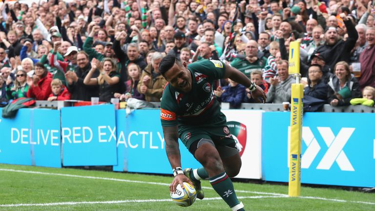 Manu Tuilagi marked his return to Tigers colours with a try