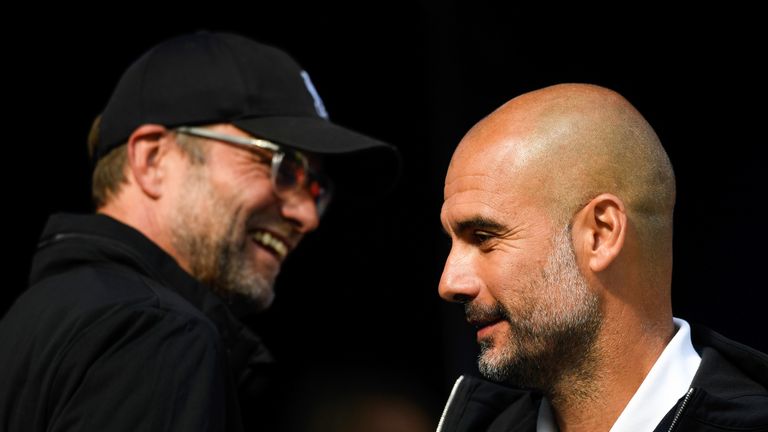 Jurgen Klopp and Pep Guardiola go head to head on Sunday