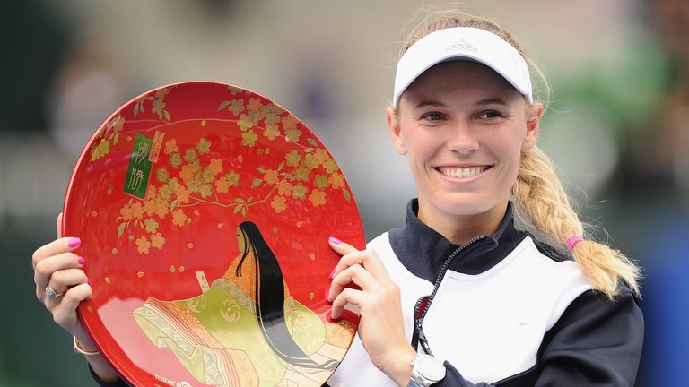 Caroline Wozniacki secured her third Pan Pacific Open title with victory over Anastasia Pavlyuchenkova
