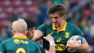 Eben Etzebeth returned to full training on Monday after recovering from an ankle injury