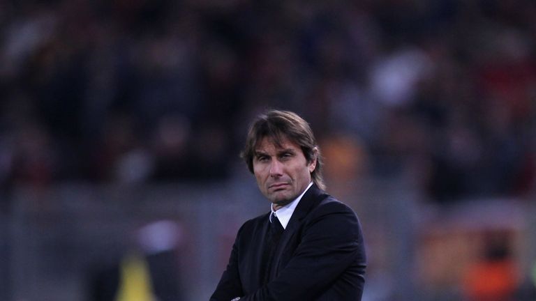 Antonio Conte saw his side comfortably beaten in Rome