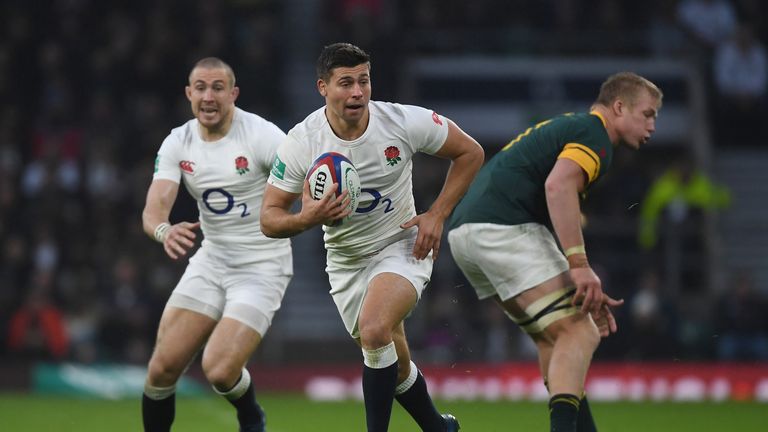 Ben Youngs turns Pieter-Steph du Toit inside out at Twickenham in 2016