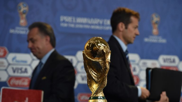 The World Cup trophy