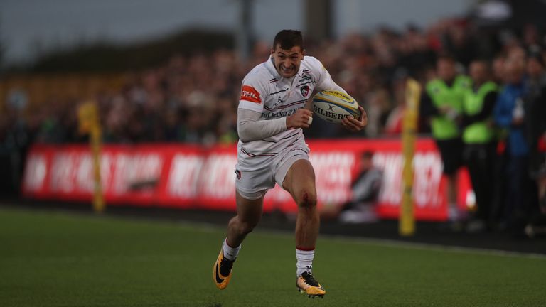 Jonny May continued his impressive form with a try against the Falcons
