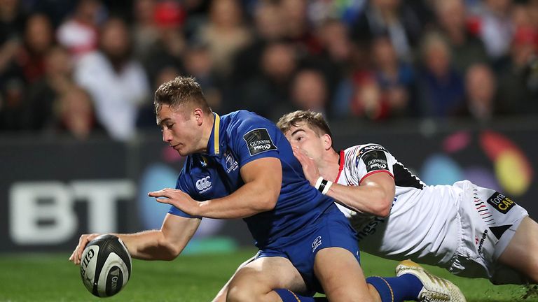Jordan Larmour scored a magnificent solo try after 16 minutes 