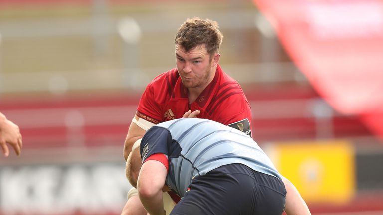 Munster captain Peter O'Mahony also played in his first game of the season against Cardiff 