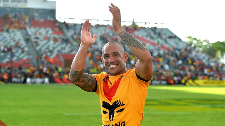 Catalans hooker Paul Aiton scored PNG's 10th try