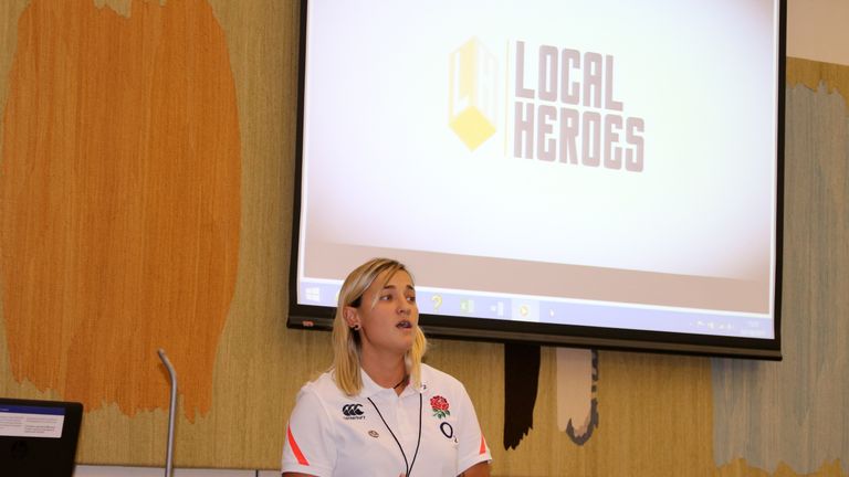 Sarah Guest got involved with Local Heroes soon after the end of her rugby career with England Sevens and Worcester