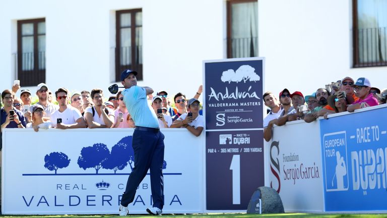 Tournament host Sergio Garcia has a one-shot lead after 54 holes