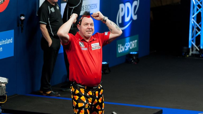 Wright celebrates his victory in Dusseldorf