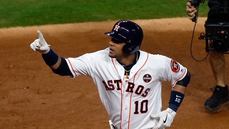 Houston Astros' Yuli Gurriel has been handed a five-game suspension