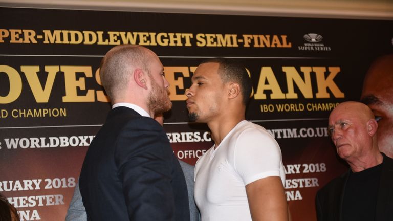Groves (L) and Eubank Jr via World Boxing Super Series