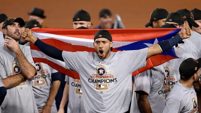 Carlos Correa celebrated World Series success with a marriage proposal