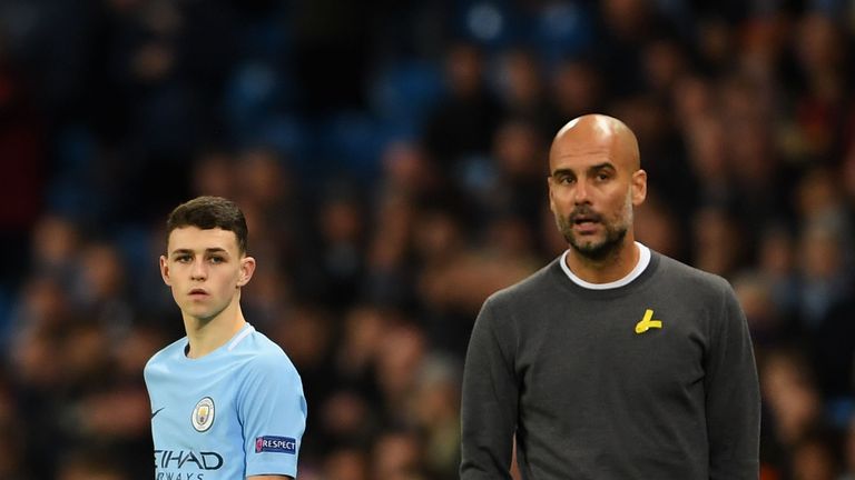 Pep Guardiola handed England U17 World Cup winner Phil Foden (left) his debut against Feyenoord