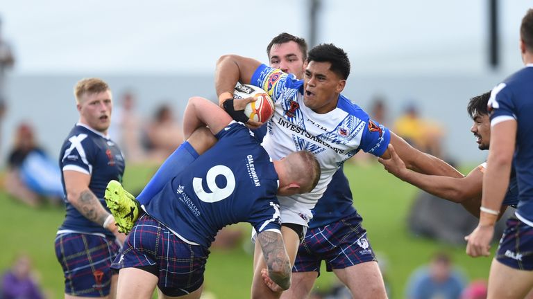 A draw sent Samoa through to the quarter-finals due to their significantly stronger points difference over Scotland