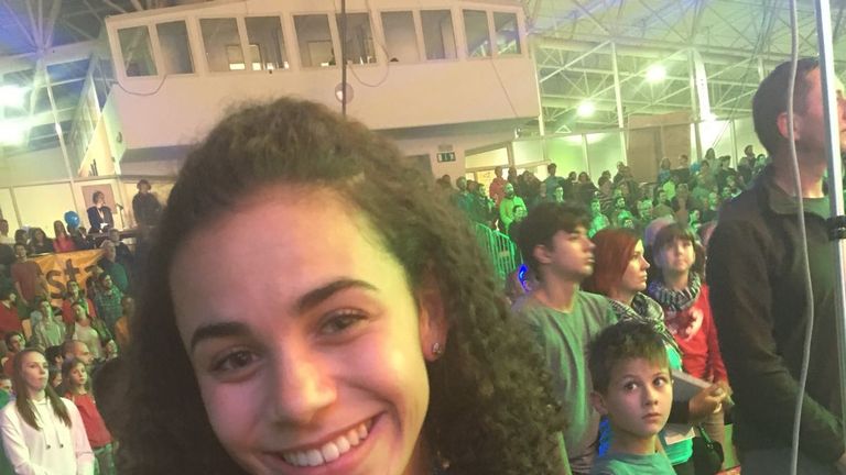 Molly Thompson-Smith got her hands on her first World Cup medal in Kranj