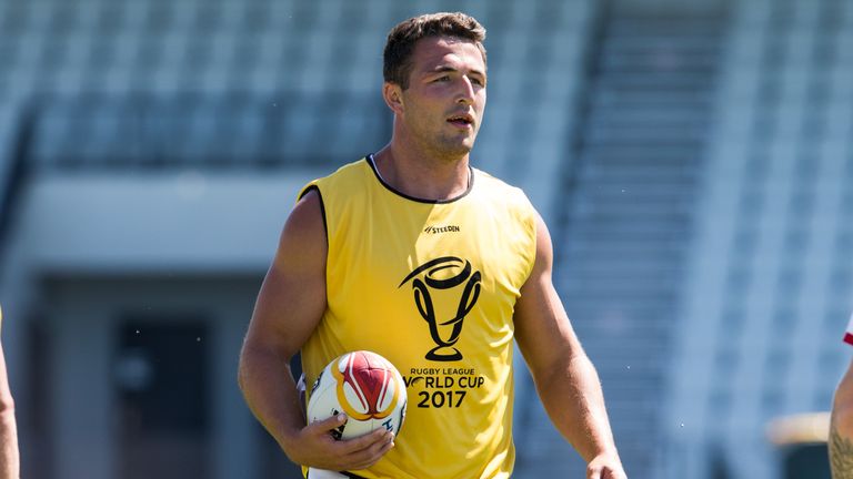Sam Burgess starts in the second row alongside Elliott Whitehead