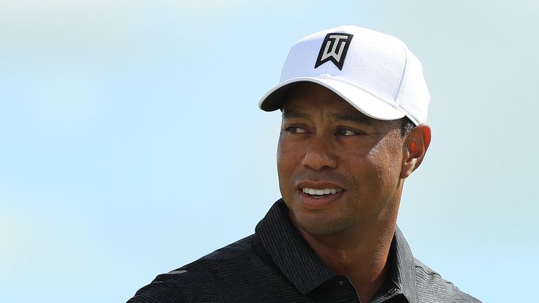 Watch Tiger Woods hit his first competitive shot since February | Golf ...